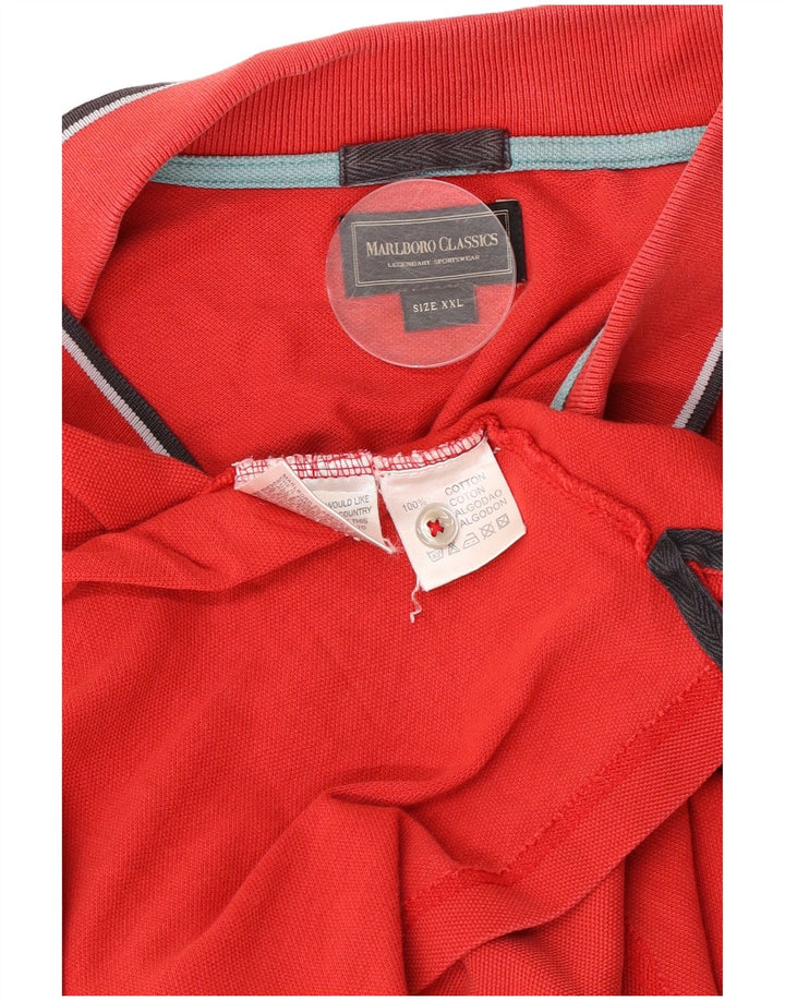 Camisa polo masculina Marlboro Classics 2XL algodão vermelho