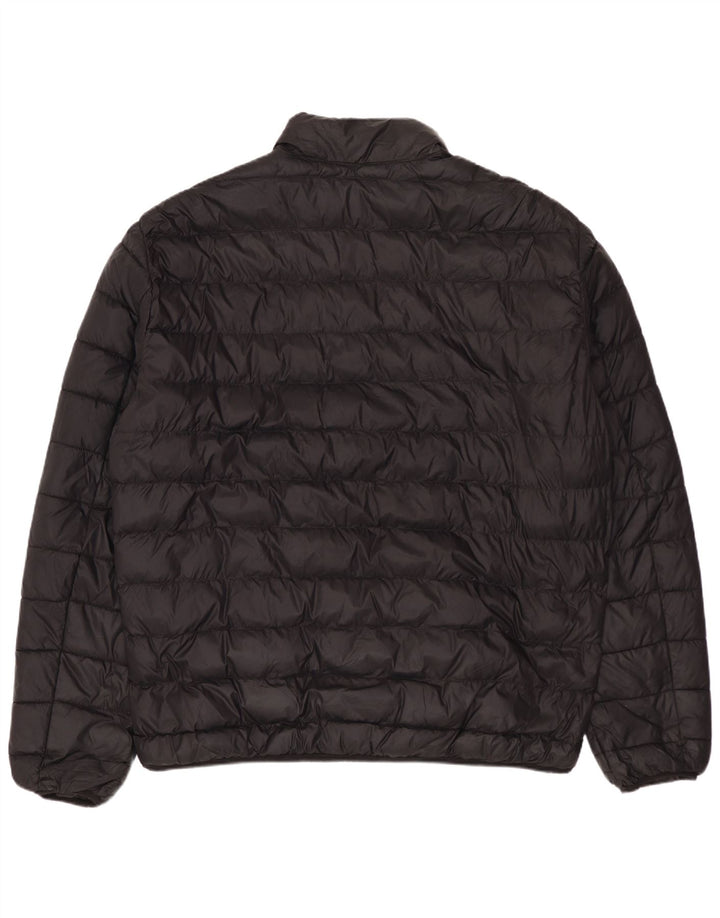 Jaqueta acolchoada masculina ZARA UK 44 2XL nylon preto