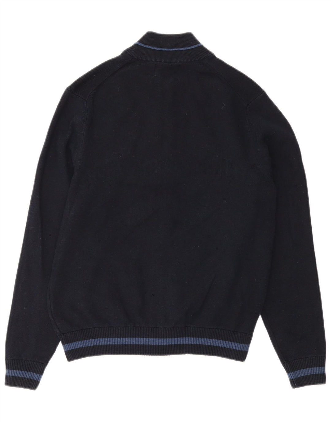 Suéter cardigã masculino Marks & Spencer médio azul marinho poliéster
