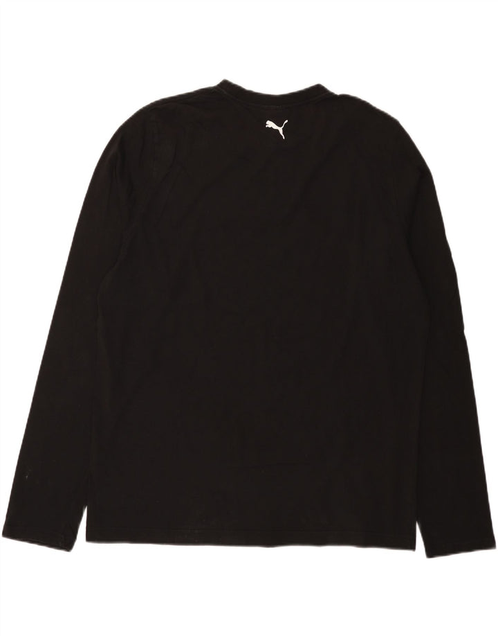 Puma Mens Graphic Top Manga Longa XL Preto