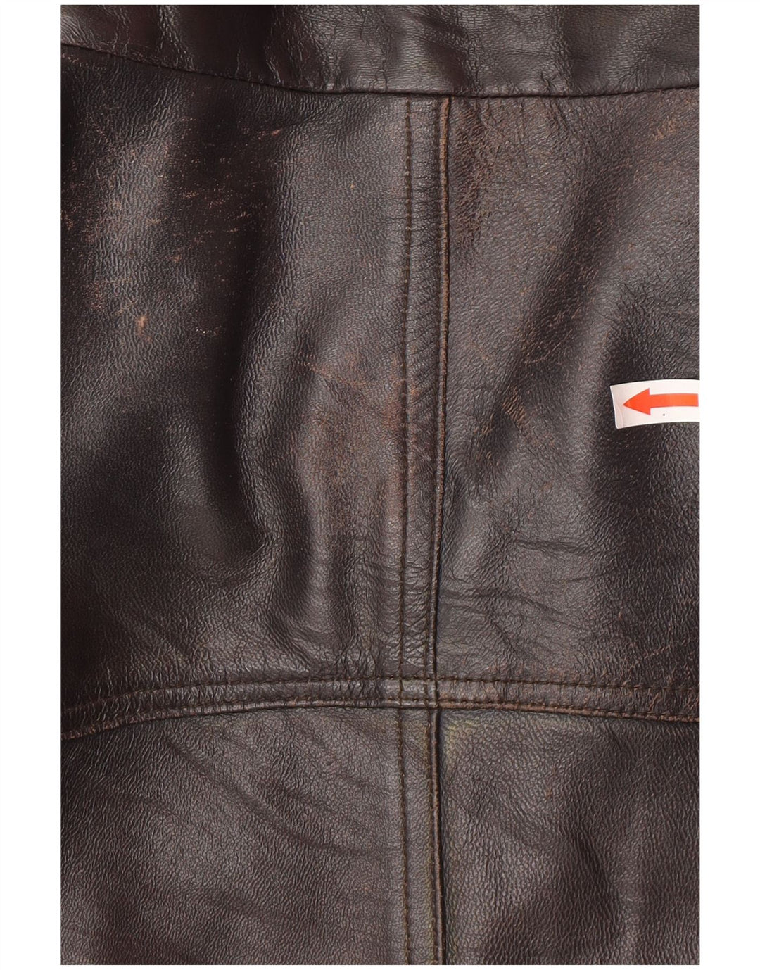 Jaqueta de couro masculina vintage UK 44 2XL couro preto