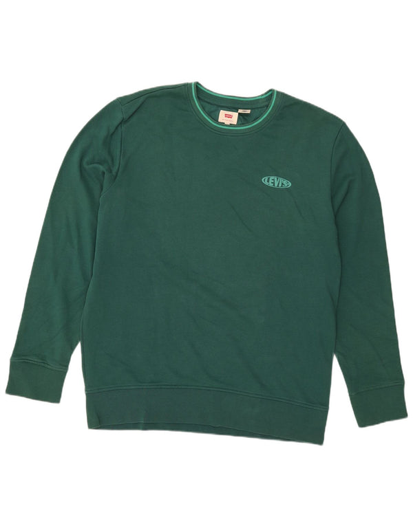 Moletom masculino Levi's Jumper XL verde algodão