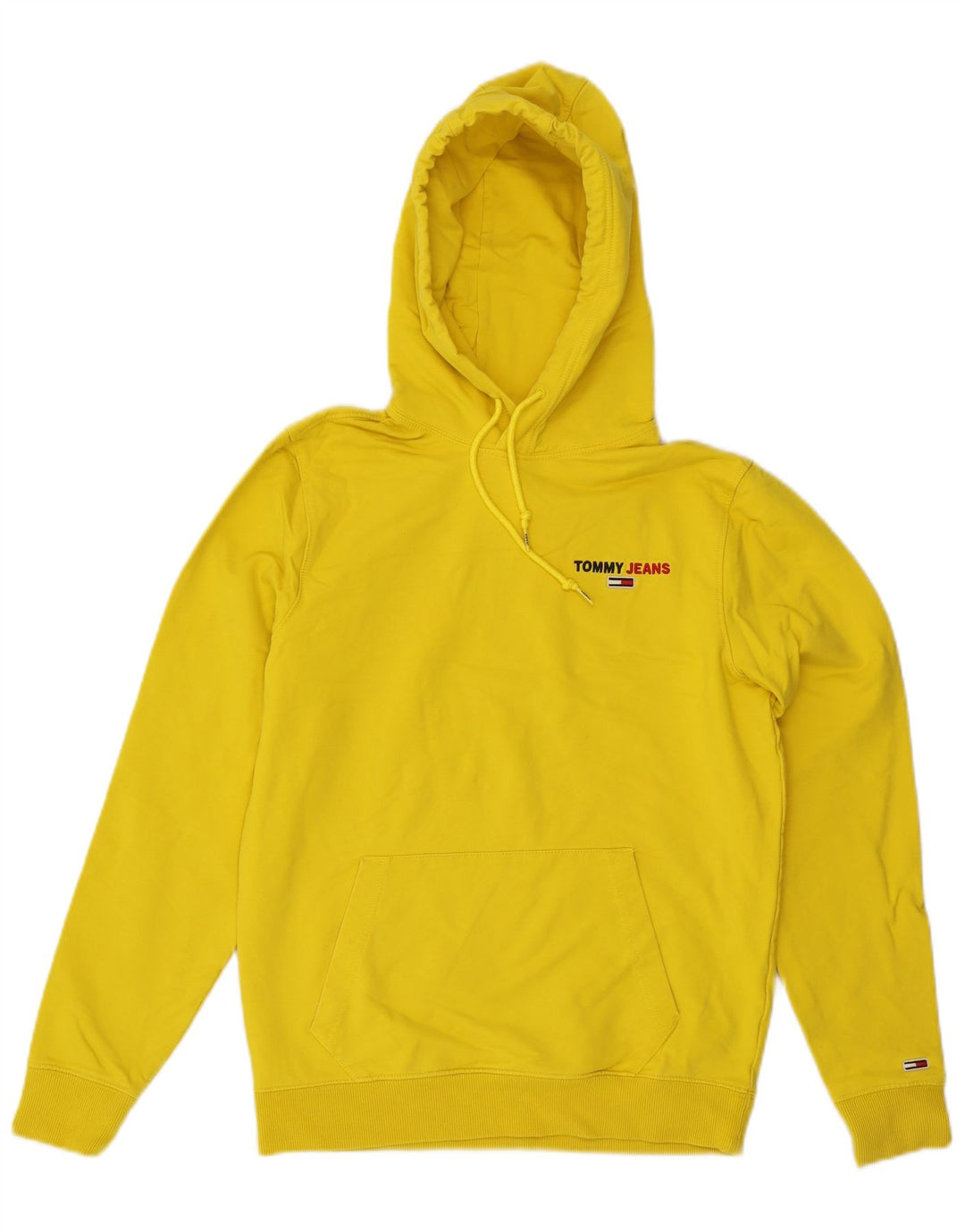 TOMMY HILFIGER moletom com capuz masculino pequeno algodão amarelo