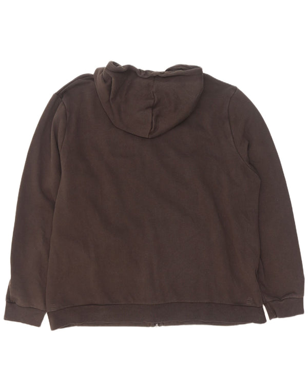 Suéter masculino Puma com capuz e zíper gráfico 2XL algodão colorblock preto