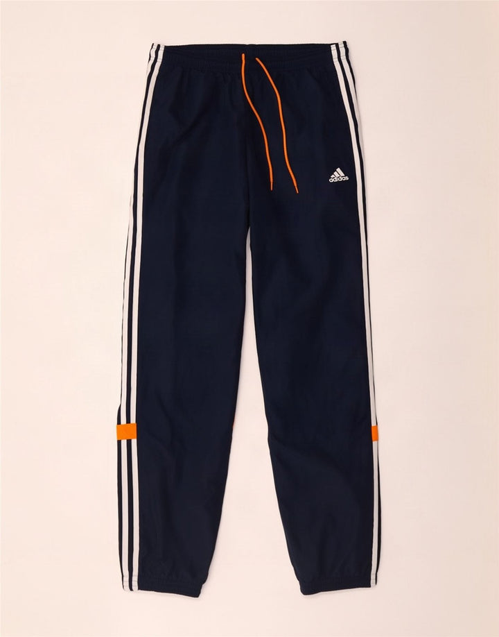 Calça de treino masculina Adidas Joggers médio azul marinho colorblock