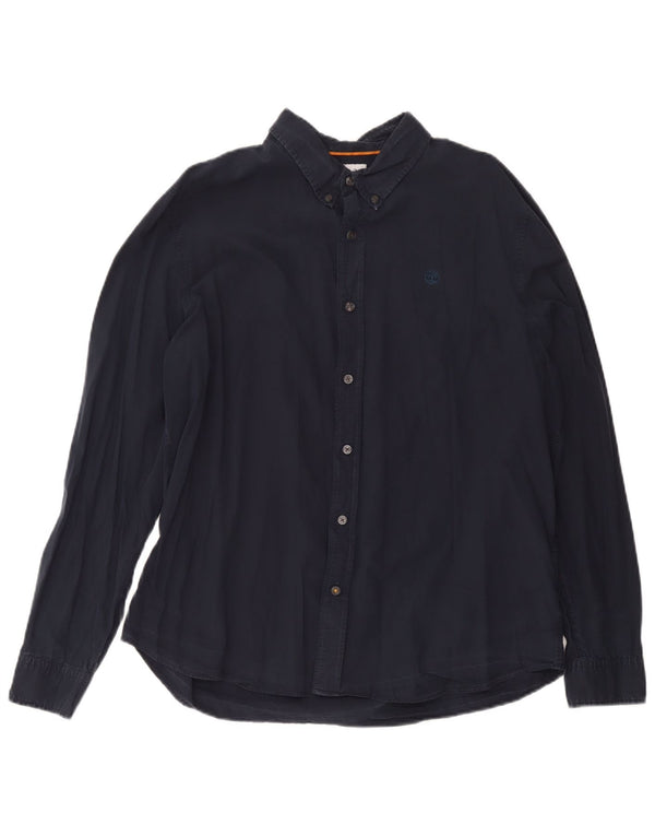 Camisa masculina Timberland Slim Fit XL azul marinho algodão