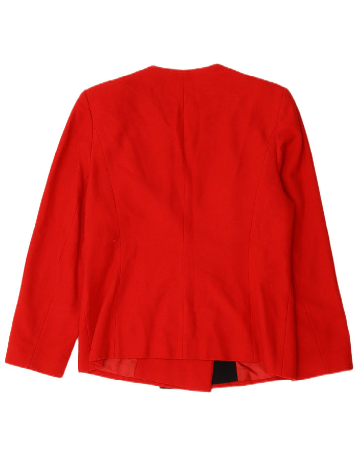 Jaqueta blazer feminina Gerard Pasquier EU 40 médio vermelho colorblock