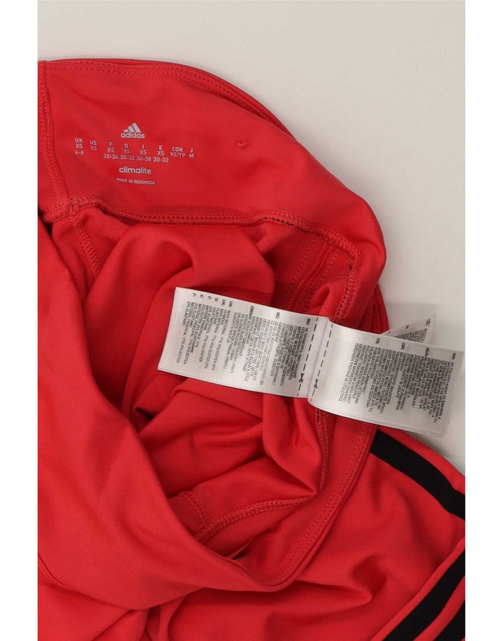 Leggings Adidas Mulher Capri UK 4/6 XS Rosa Poliéster