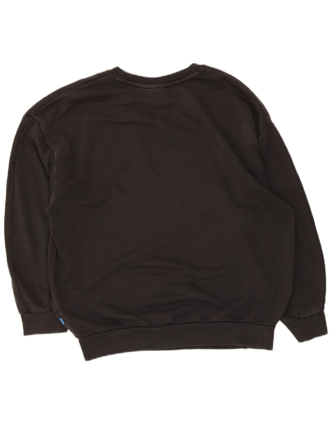 Adidas feminino gráfico oversized moletom jumper reino unido 12 médio preto algodão