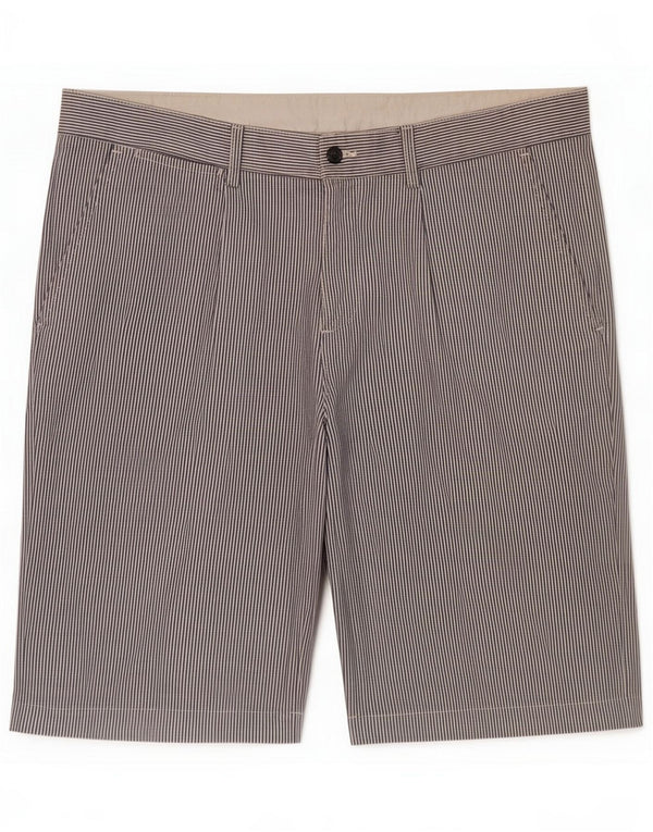 Kappa Mens Perfect Fit Chino Shorts IT 54 2XL W38 Algodão risca de giz azul