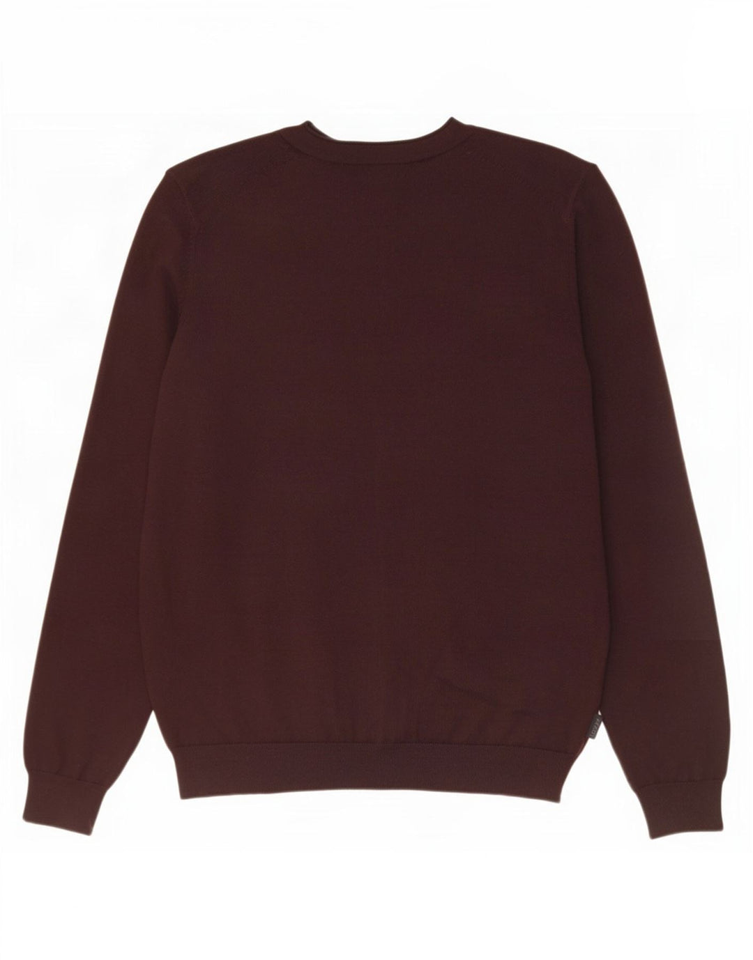 Suéter masculino Hugo Boss Slim Fit Cardigan de lã marrom médio