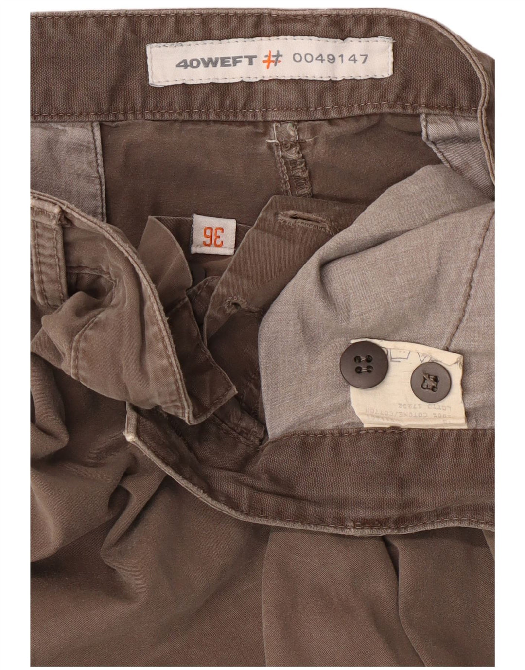 Shorts cargo masculino 40Weft W36 grande algodão cinza