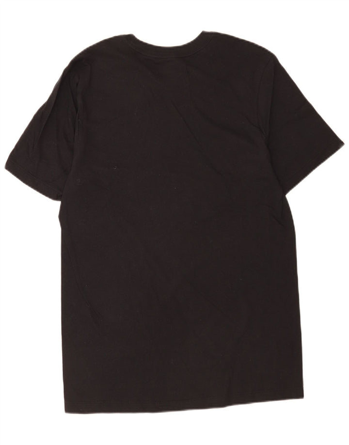 Camiseta Nike masculina gráfica top pequeno algodão preto