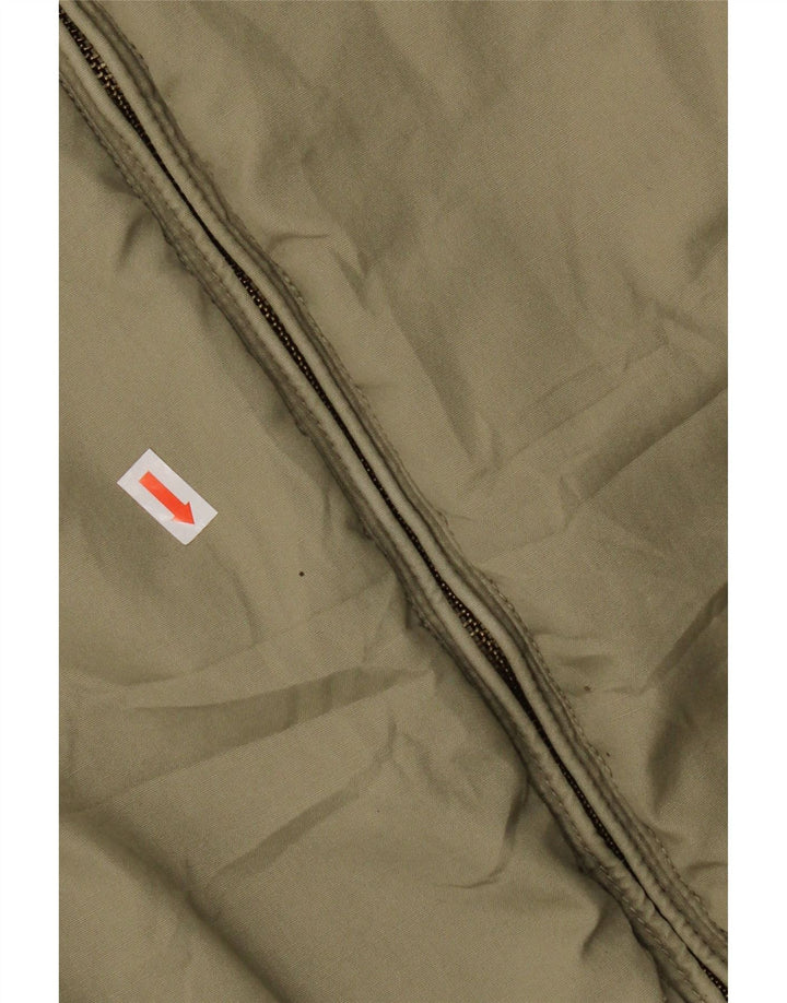 Jaqueta masculina acolchoada com capuz Woolrich UK 42 XL cáqui