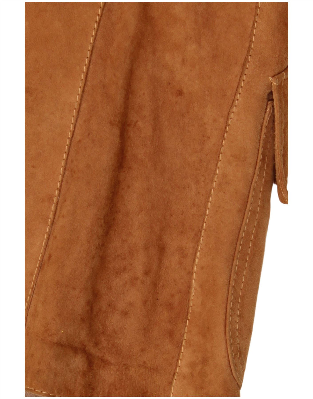 Jaqueta blazer feminina VINTAGE de camurça com 3 botões IT 42 marrom médio