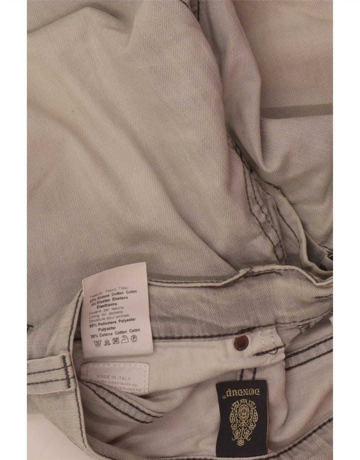 Dunlop Mens Slim Jeans W32 L29 Algodão Cinza
