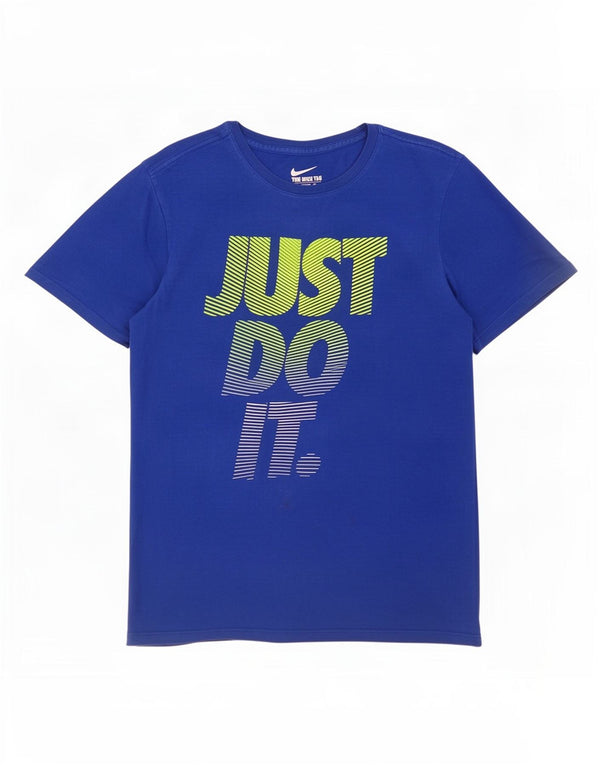 Camiseta masculina The North Face com corte atlético gráfico pequeno algodão azul