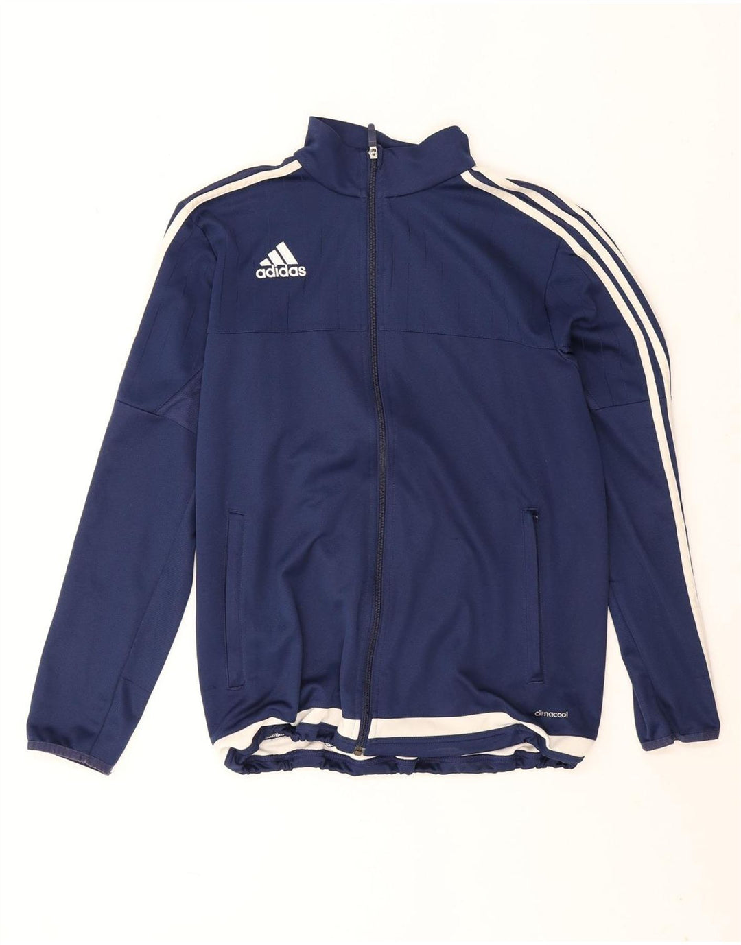 Adidas Mens Climacool Tracksuit Top Jacket Médio Azul Marinho Colorblock