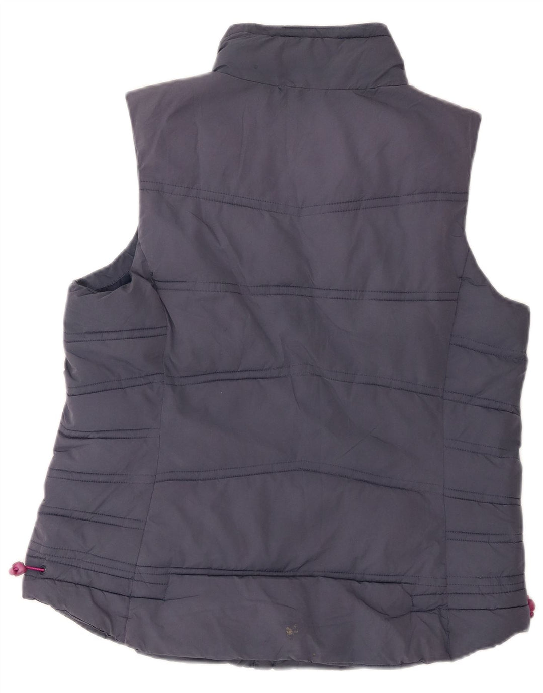 Gilet acolchoado feminino da Weird Fish UK 14 grande poliéster azul marinho