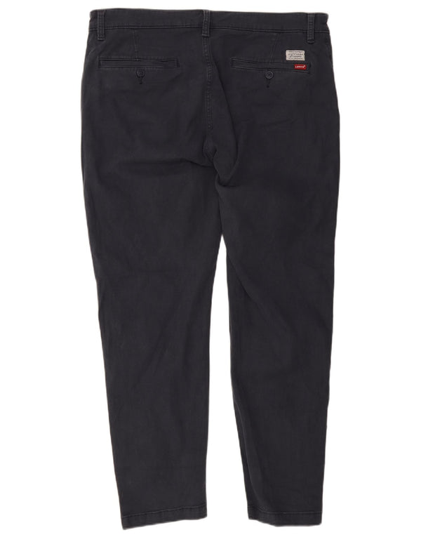 Calça chino masculina Levi's Standard Tapered W36 L27 algodão azul marinho