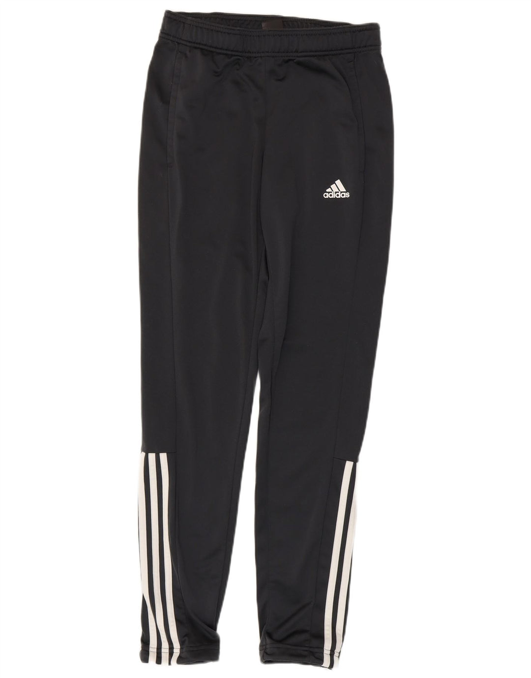 Calças de treino masculinas Adidas UK 36/38 poliéster preto pequeno