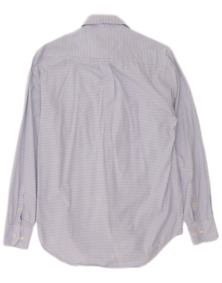 Camisa masculina Dack's pequena azul guingão