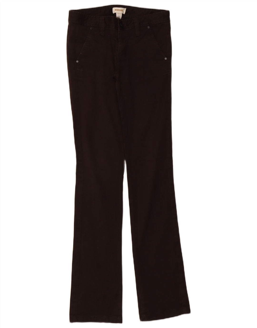Diesel feminino bootcut jeans W27 L34 algodão preto