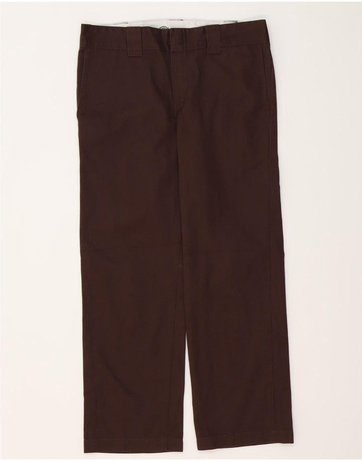 Calça chino reta masculina DICKIES W32 L30 poliéster marrom