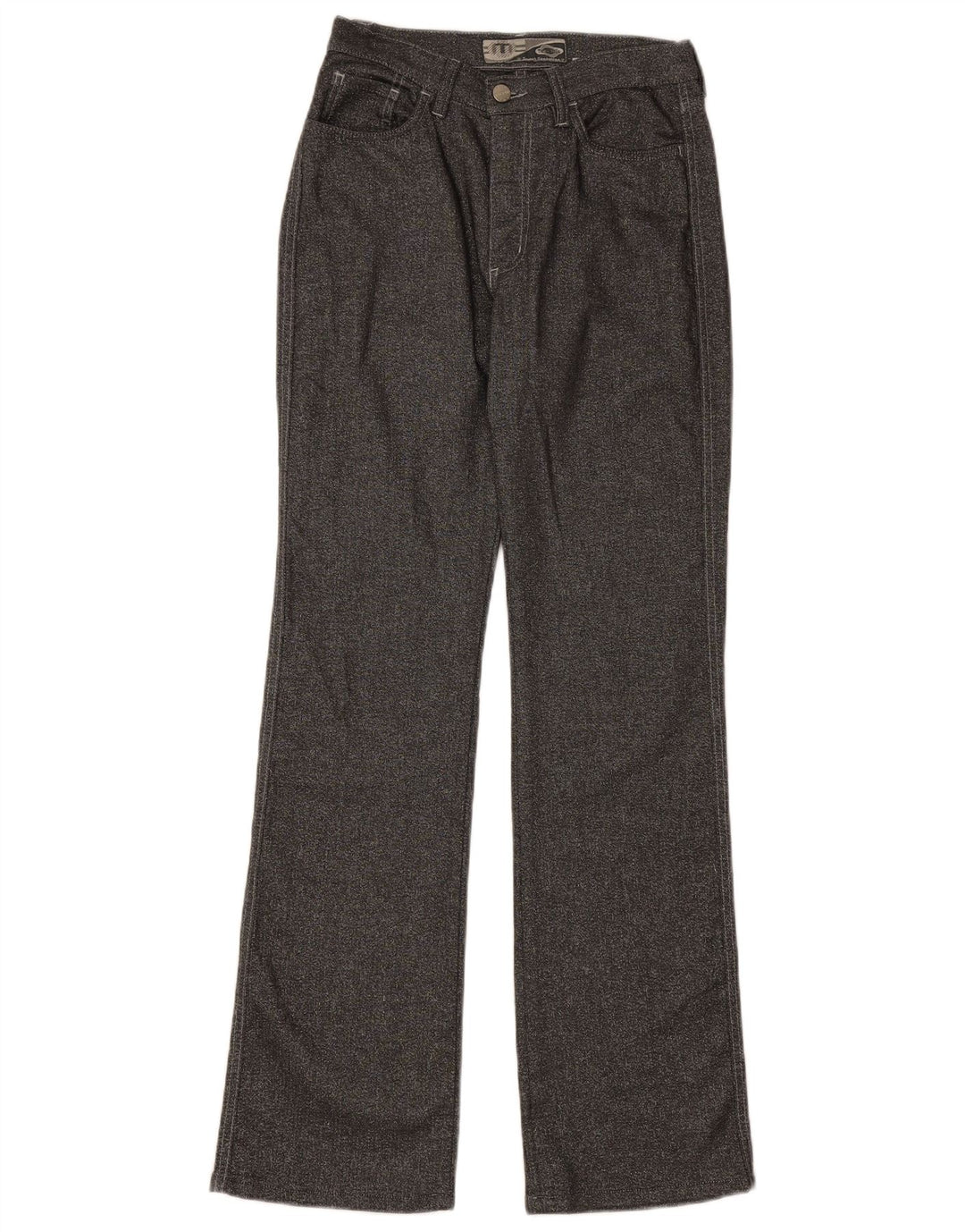 TAKE TWO Calça feminina casual bootcut W29 L32 algodão cinza