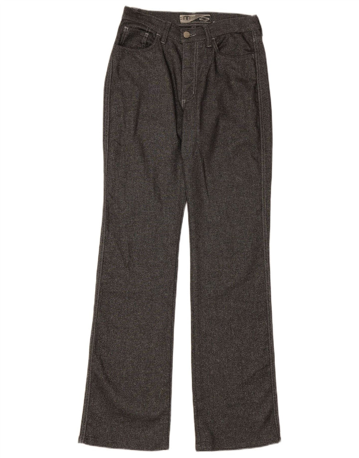 TAKE TWO Calça feminina casual bootcut W29 L32 algodão cinza