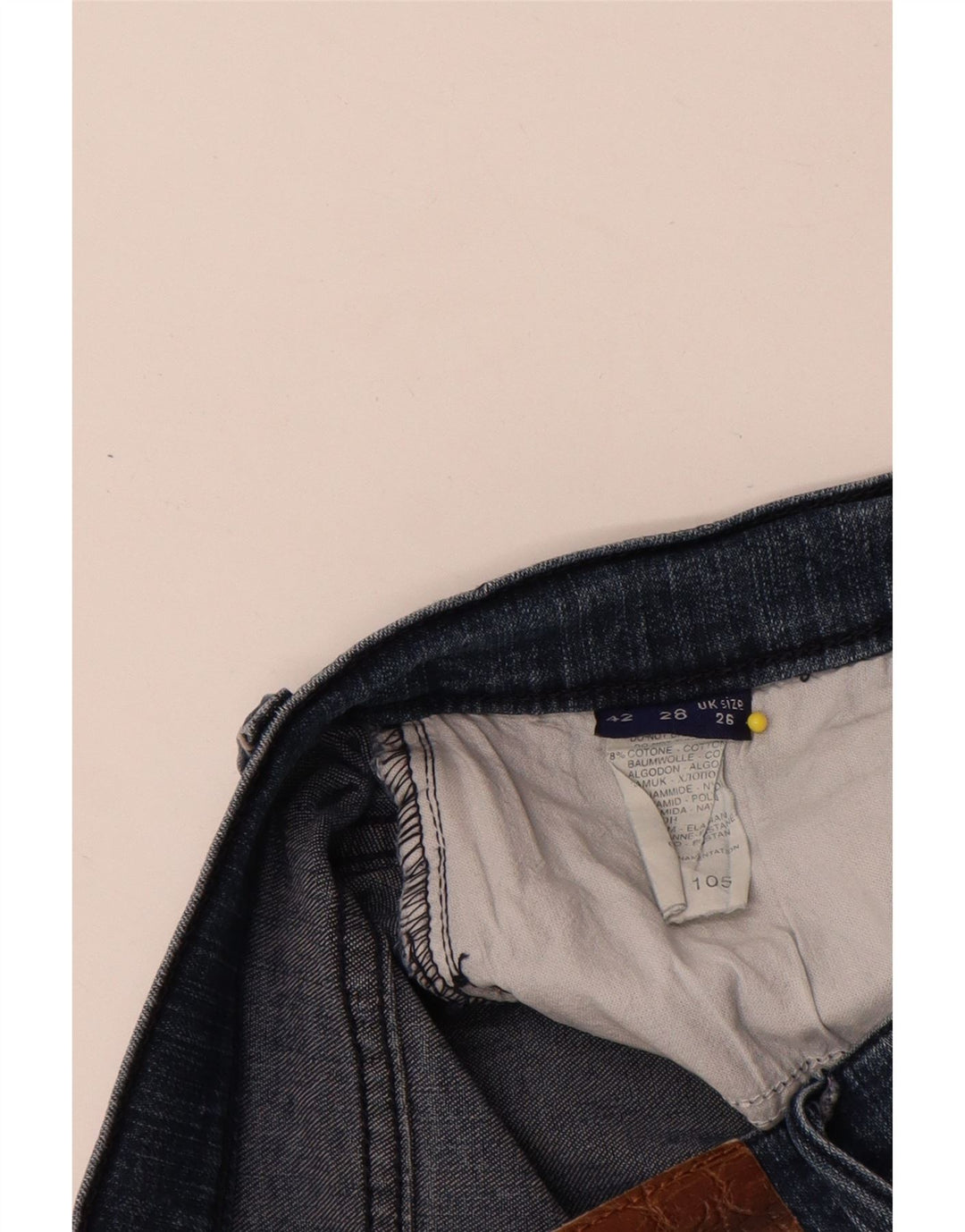 Trussardi Jeans Slim Feminino W26 L27 Algodão Azul Marinho
