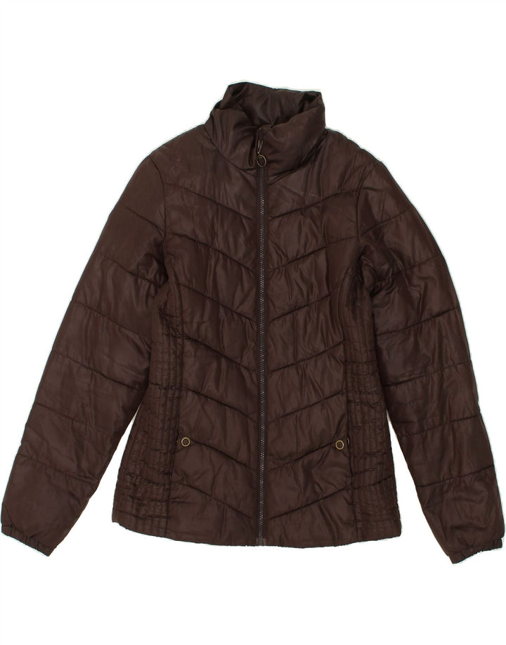 PUMA Womens Padded Jacket UK 8 Small Brown Vintage Puma and Second-Hand Puma from Messina Hembry 