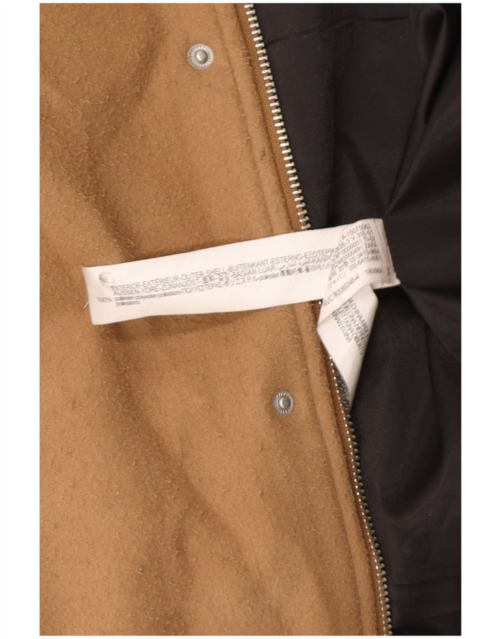 Jaqueta bomber masculina Zara UK 38 poliéster marrom médio