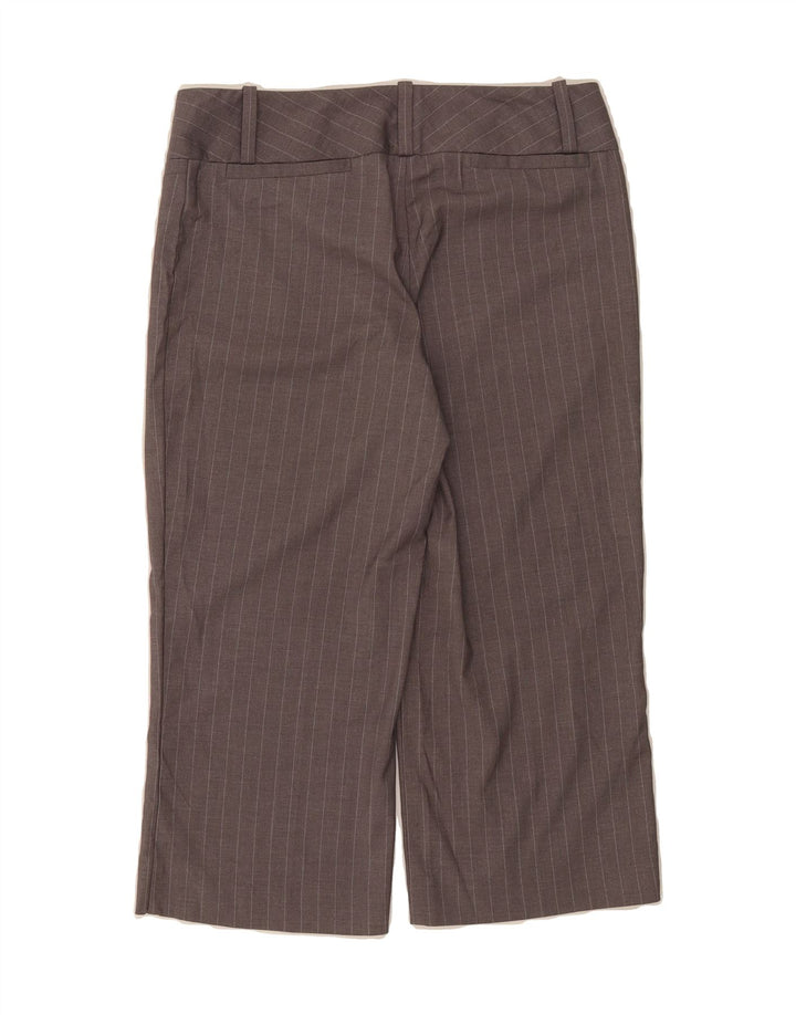 MOSSIMO Womens Straight Capri Trousers US 4 Small W27 L20 Grey Striped Vintage Mossimo and Second-Hand Mossimo from Messina Hembry 