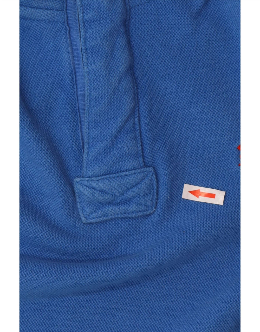 Crew Clothing Mens Zip Neck Moletom Jumper Grande Algodão Azul