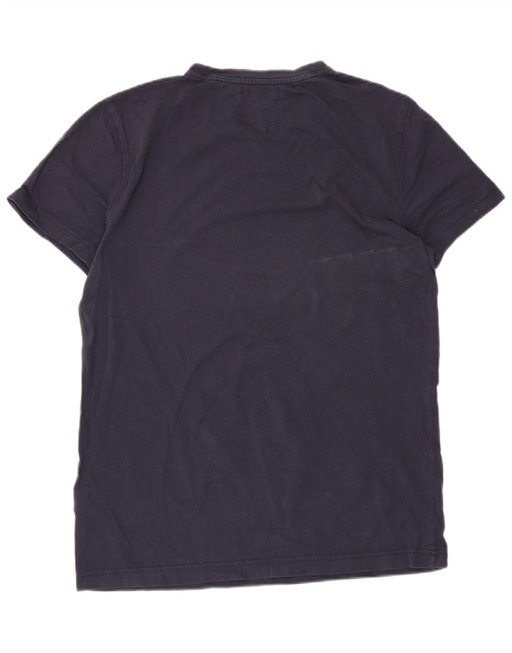 Camiseta masculina Tommy Hilfiger Top médio algodão azul marinho