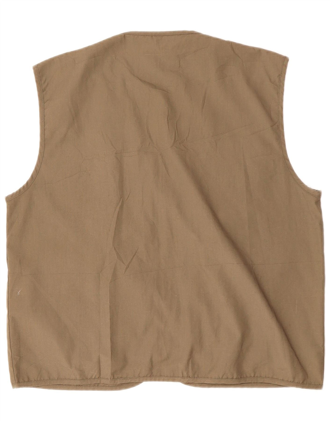 Colete utilitário masculino VINTAGE UK 40 grande algodão marrom