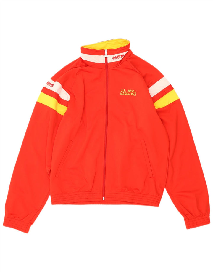 Errea Mens Full Tracksuit Pequeno Poliéster Colorblock Vermelho
