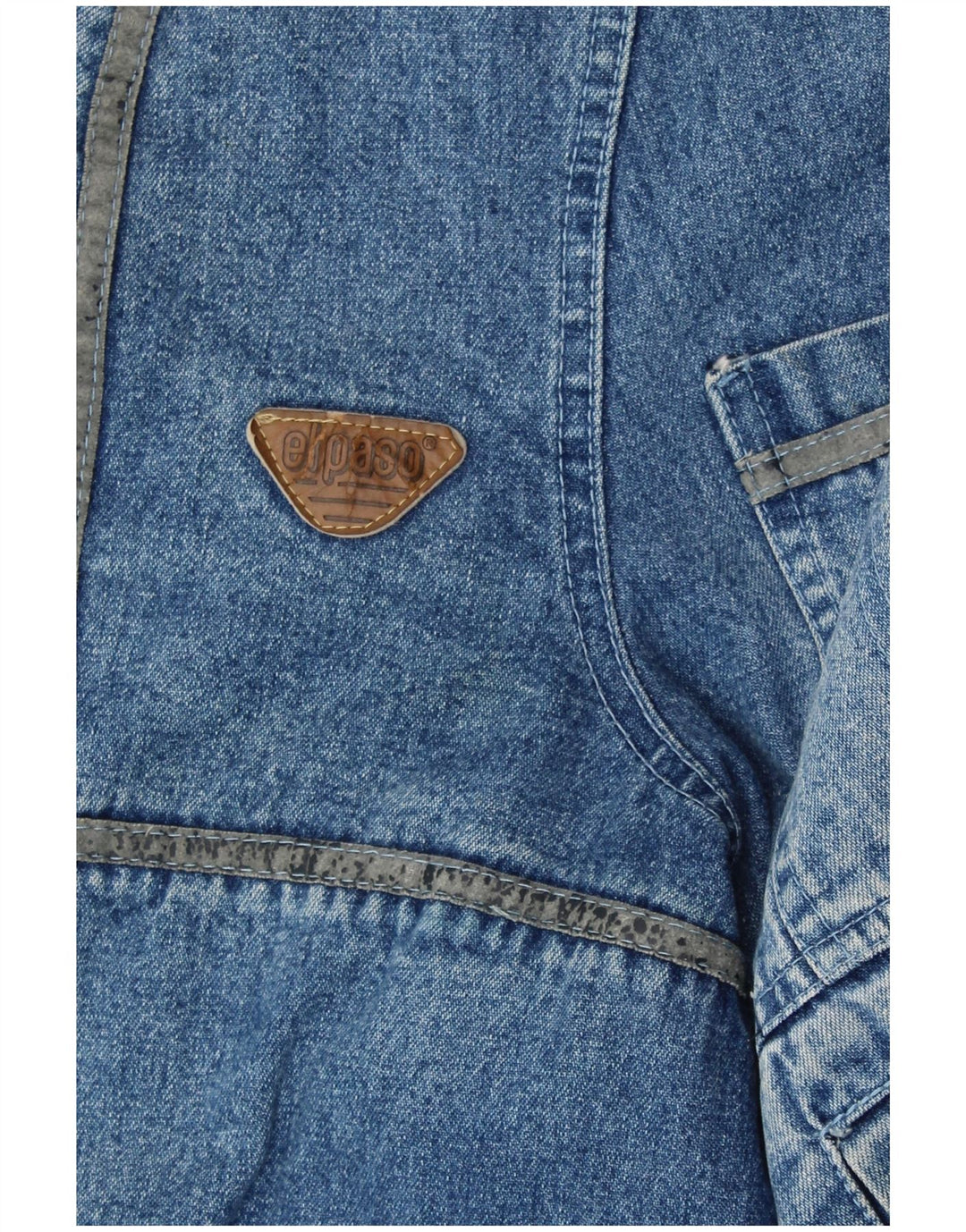 Jaqueta jeans masculina VINTAGE Sherpa UK 42 XL azul