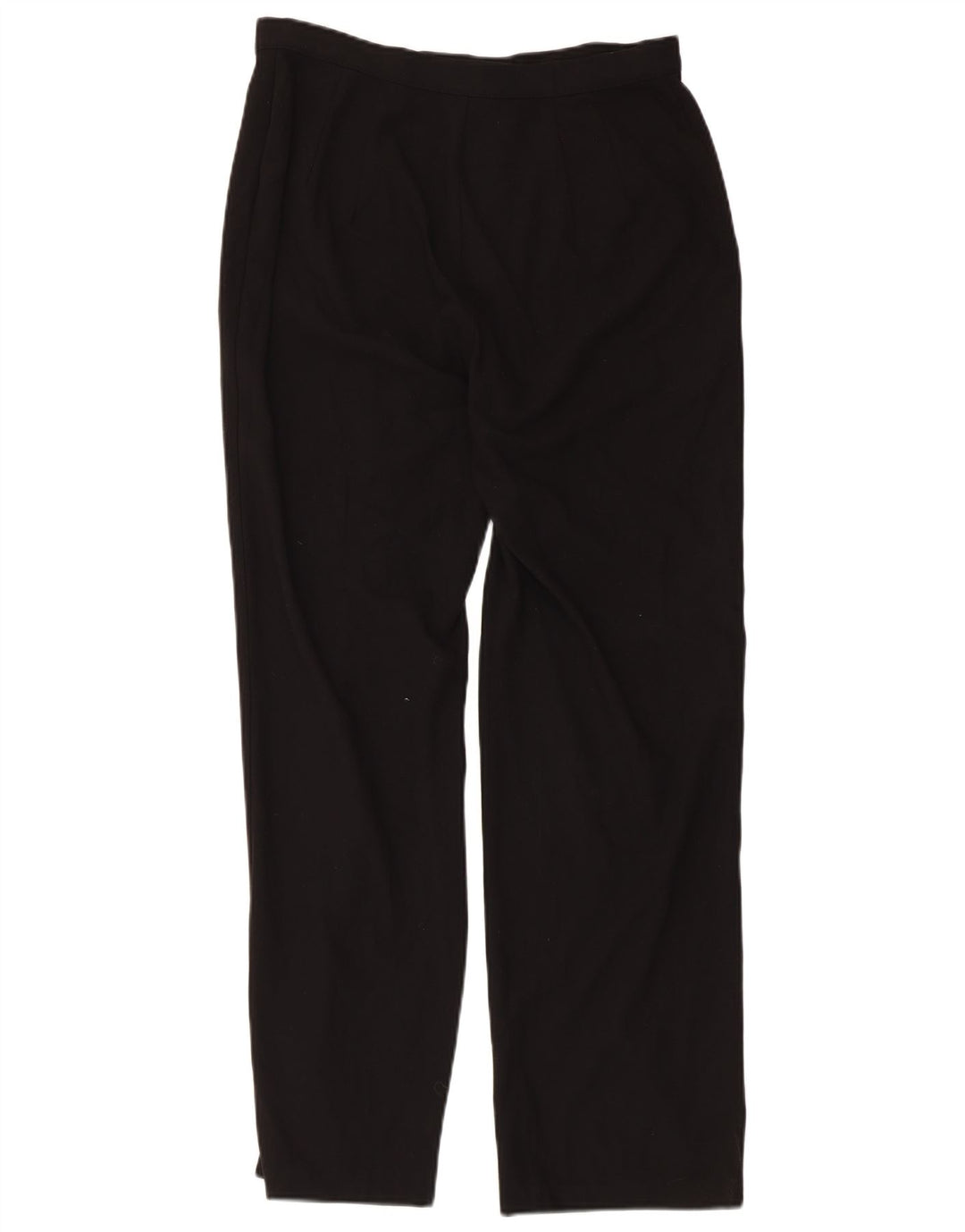Calça feminina Marks & Spencer Straight Suit Reino Unido 14 Médio W30 L29 Preta