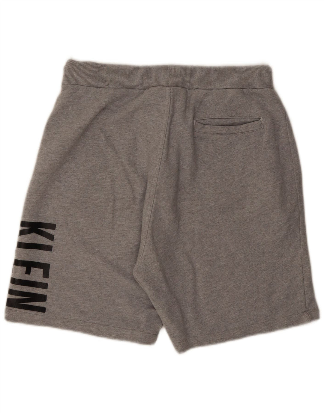 Shorts esportivos gráficos masculinos Calvin Klein grande algodão cinza