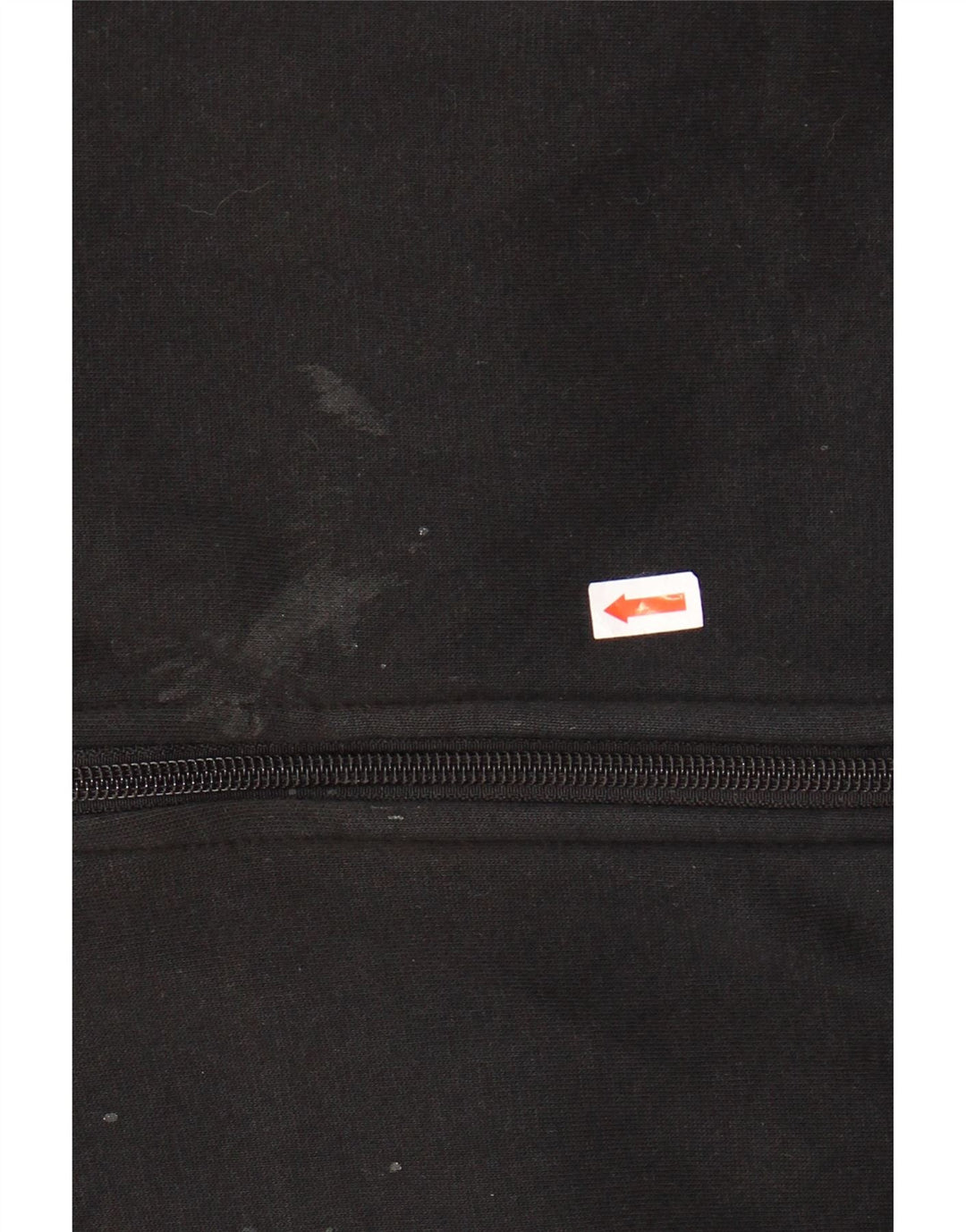 Suéter masculino NIKE com capuz e zíper grande de algodão preto