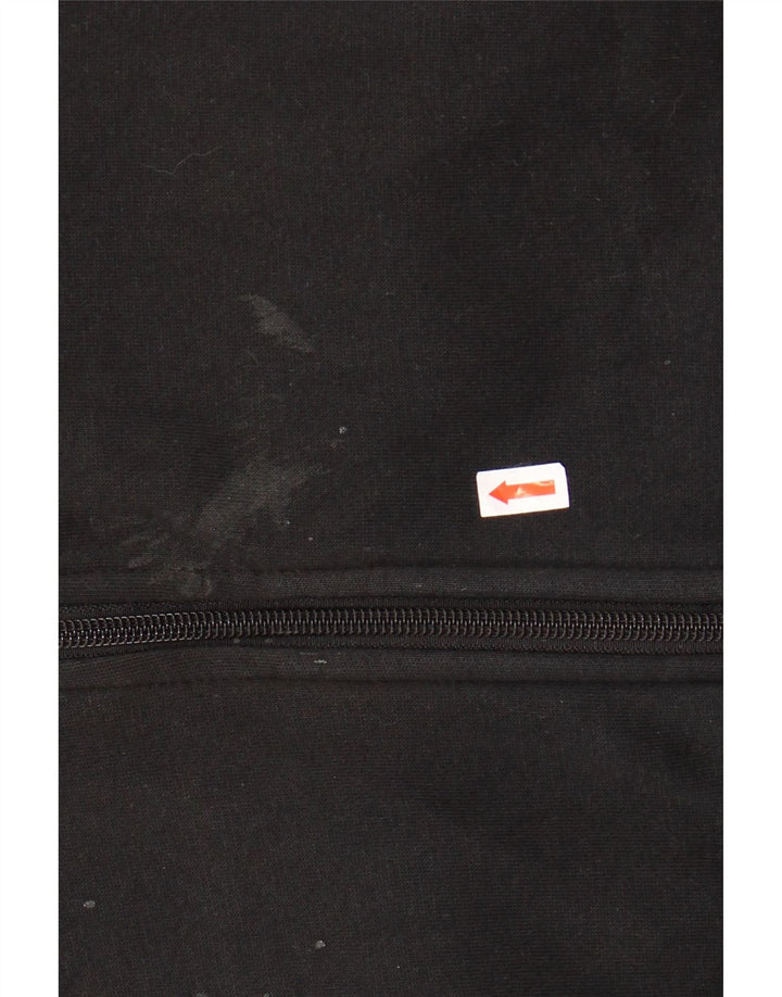 Suéter masculino NIKE com capuz e zíper grande de algodão preto