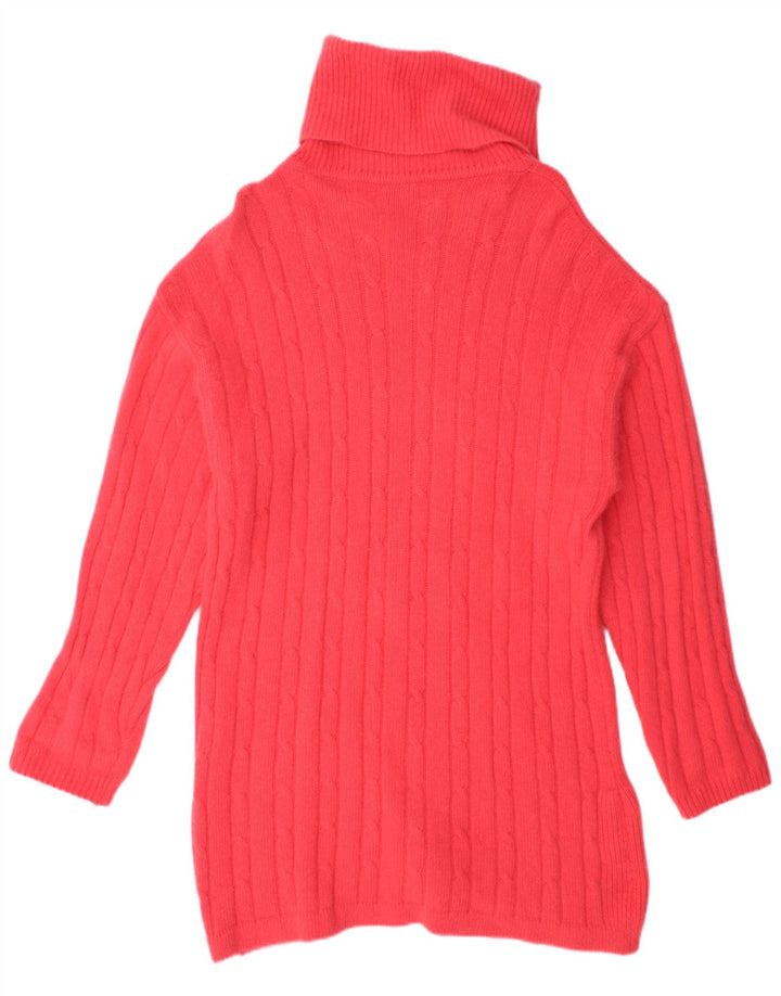 Suéter feminino VINTAGE com gola redonda e palangre IT 42 rosa médio