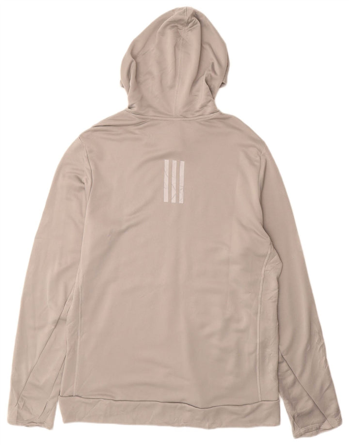 Adidas Mens Tracksuit Top Jacket Grande Cinza Poliéster