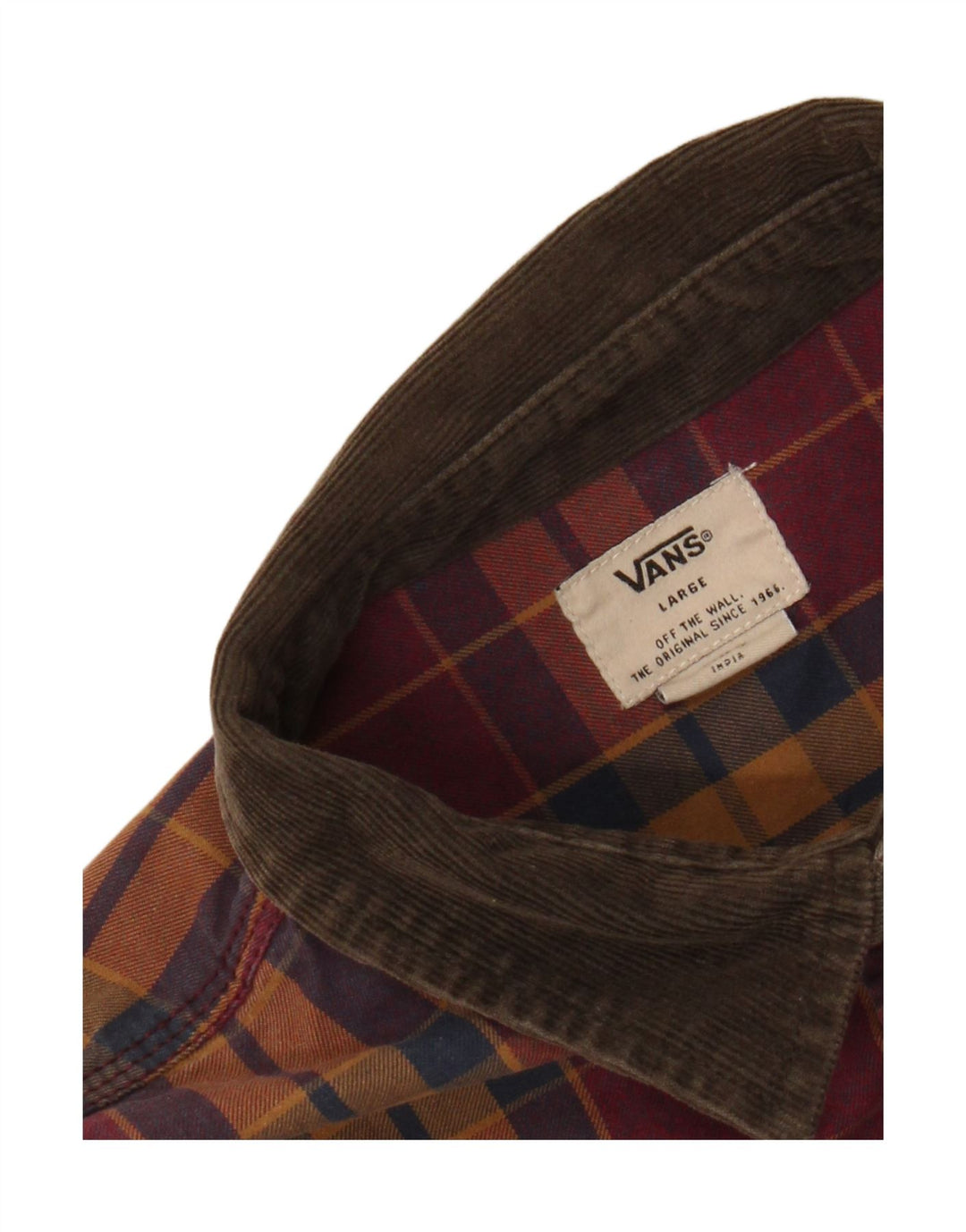 Camisa Vans Masculina Grande Burgundy Check