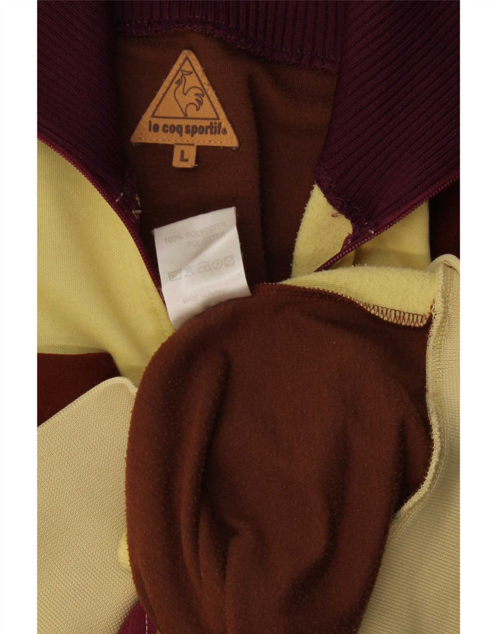 Poliéster amarelo de Colourblock do revestimento superior do fato de treino dos homens de Le Coq Sportif grande