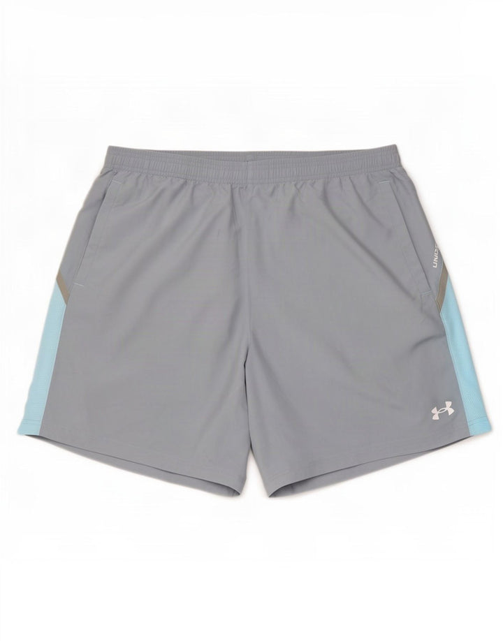 Under Armour Masculino Sport Shorts XL Cinza Colourblock Poliéster