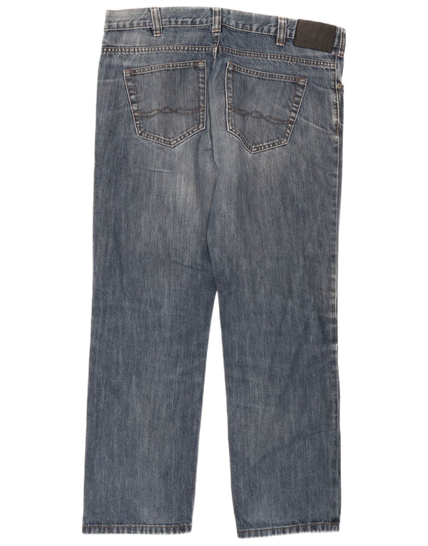 Calça jeans reta masculina C&A W37 L30 azul algodão