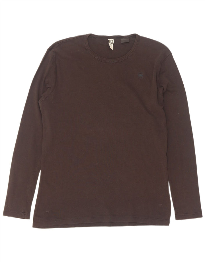 G-Star Mens Top Manga Longa XL Algodão Preto